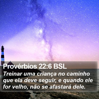 Provérbios 22:6 BSL Bible Verse Image