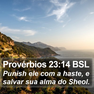 Provérbios 23:14 BSL Bible Verse Image