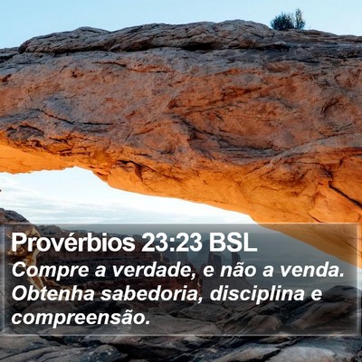 Provérbios 23:23 BSL Bible Verse Image