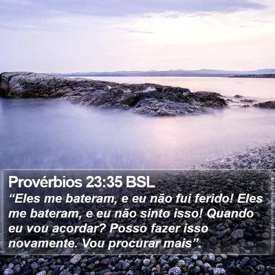 Provérbios 23:35 BSL Bible Verse Image