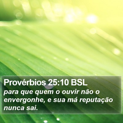 Provérbios 25:10 BSL Bible Verse Image