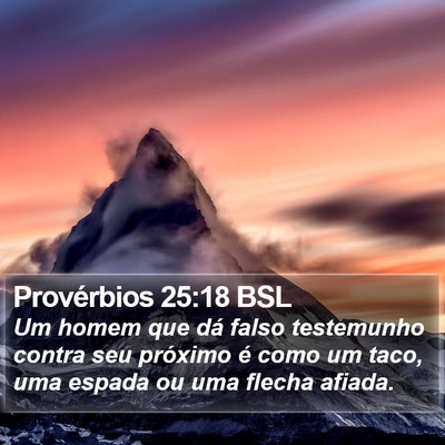 Provérbios 25:18 BSL Bible Verse Image