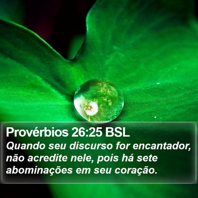 Provérbios 26:25 BSL Bible Verse Image