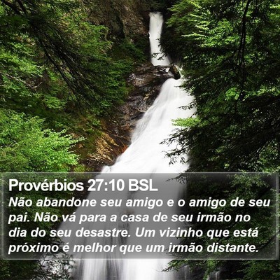 Provérbios 27:10 BSL Bible Verse Image