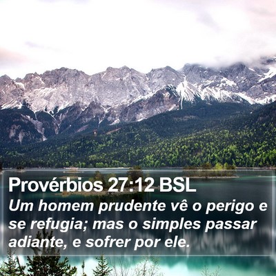 Provérbios 27:12 BSL Bible Verse Image