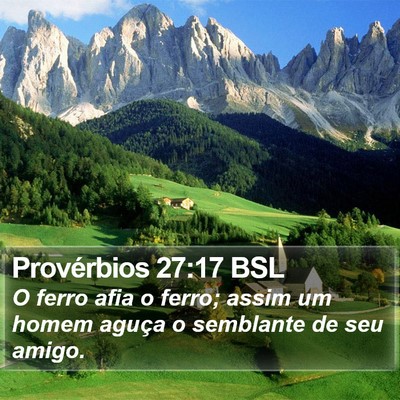 Provérbios 27:17 BSL Bible Verse Image