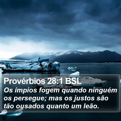 Provérbios 28:1 BSL Bible Verse Image