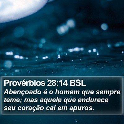 Provérbios 28:14 BSL Bible Verse Image