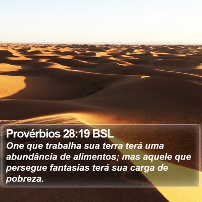Provérbios 28:19 BSL Bible Verse Image
