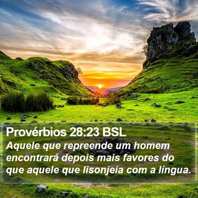 Provérbios 28:23 BSL Bible Verse Image