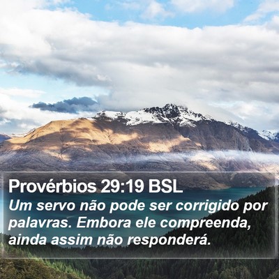 Provérbios 29:19 BSL Bible Verse Image