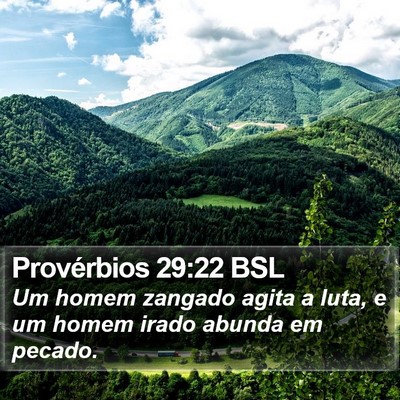 Provérbios 29:22 BSL Bible Verse Image
