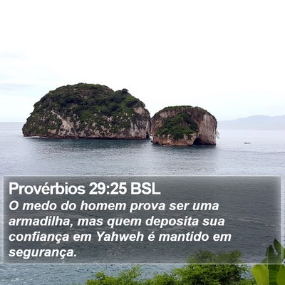 Provérbios 29:25 BSL Bible Verse Image