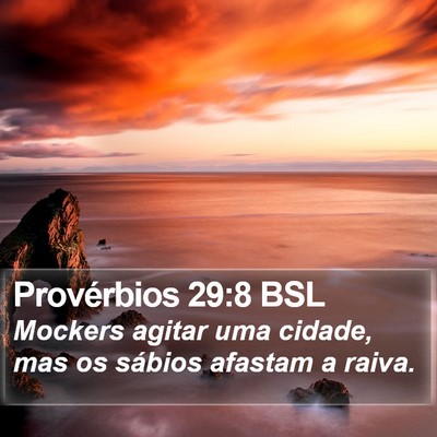 Provérbios 29:8 BSL Bible Verse Image