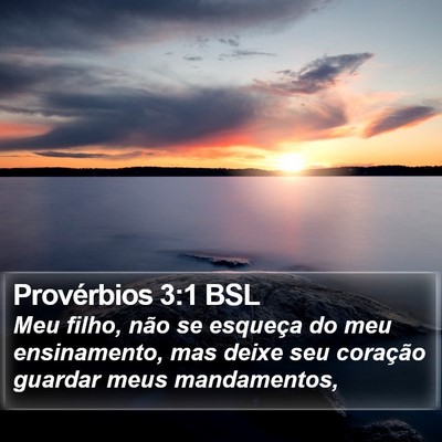 Provérbios 3:1 BSL Bible Verse Image