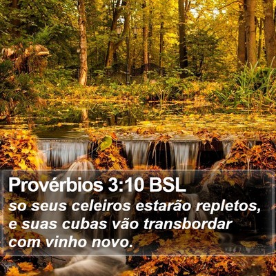 Provérbios 3:10 BSL Bible Verse Image