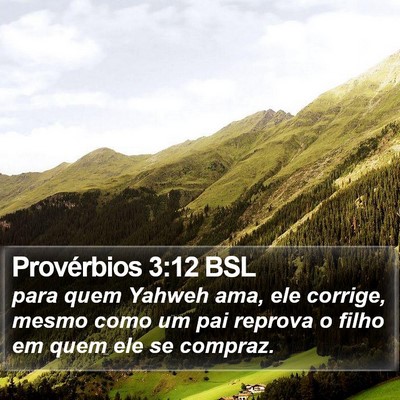 Provérbios 3:12 BSL Bible Verse Image