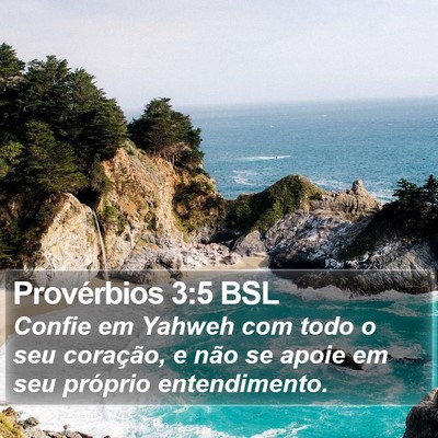 Provérbios 3:5 BSL Bible Verse Image