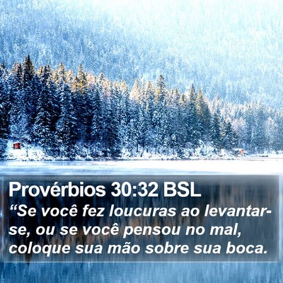 Provérbios 30:32 BSL Bible Verse Image