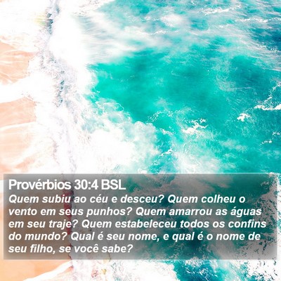 Provérbios 30:4 BSL Bible Verse Image