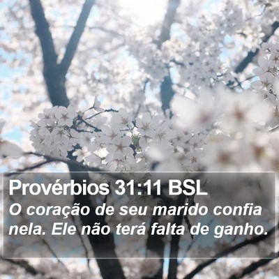 Provérbios 31:11 BSL Bible Verse Image