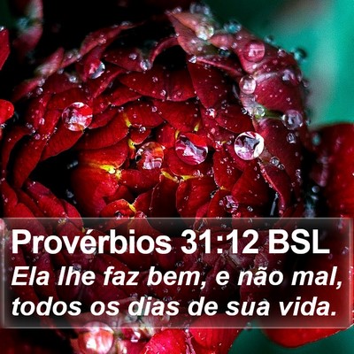 Provérbios 31:12 BSL Bible Verse Image