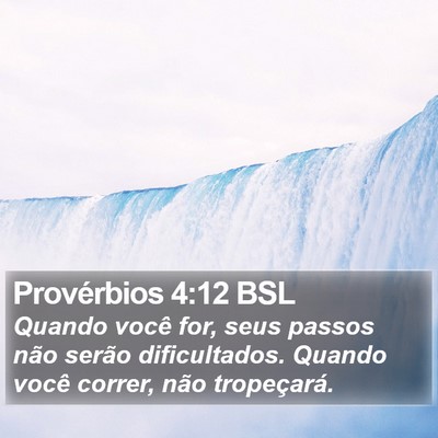 Provérbios 4:12 BSL Bible Verse Image