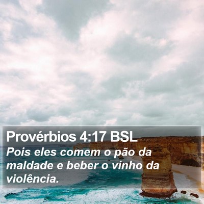 Provérbios 4:17 BSL Bible Verse Image