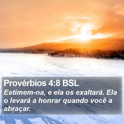Provérbios 4:8 BSL Bible Verse Image