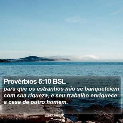 Provérbios 5:10 BSL Bible Verse Image
