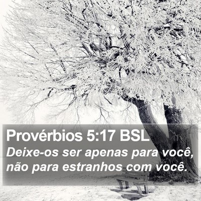 Provérbios 5:17 BSL Bible Verse Image