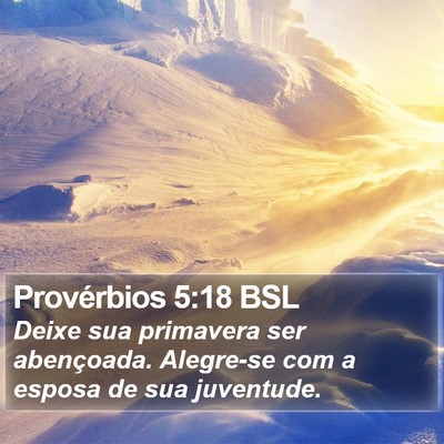 Provérbios 5:18 BSL Bible Verse Image