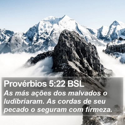 Provérbios 5:22 BSL Bible Verse Image