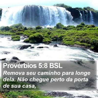 Provérbios 5:8 BSL Bible Verse Image
