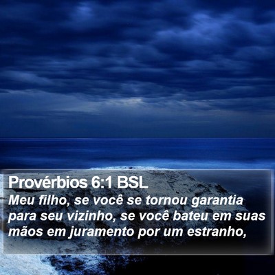 Provérbios 6:1 BSL Bible Verse Image