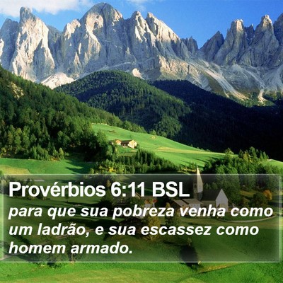 Provérbios 6:11 BSL Bible Verse Image