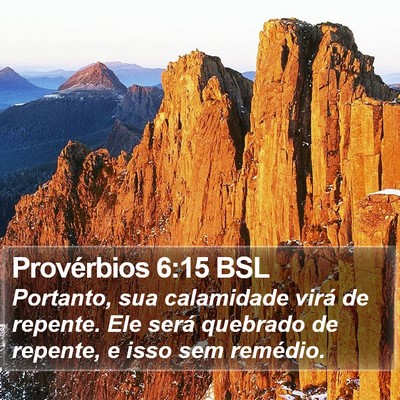 Provérbios 6:15 BSL Bible Verse Image
