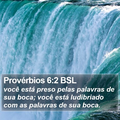 Provérbios 6:2 BSL Bible Verse Image