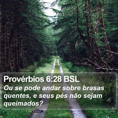 Provérbios 6:28 BSL Bible Verse Image
