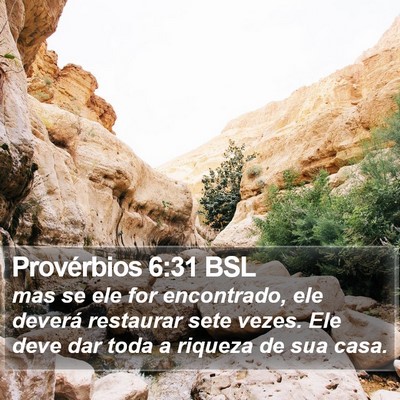 Provérbios 6:31 BSL Bible Verse Image