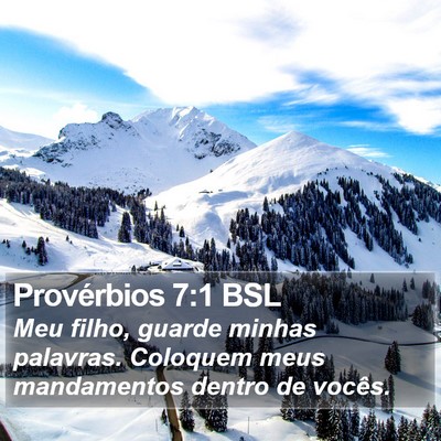 Provérbios 7:1 BSL Bible Verse Image