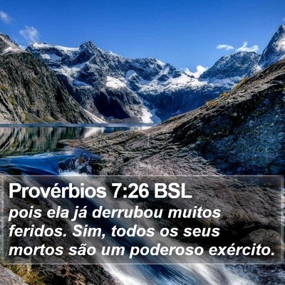 Provérbios 7:26 BSL Bible Verse Image
