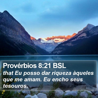 Provérbios 8:21 BSL Bible Verse Image