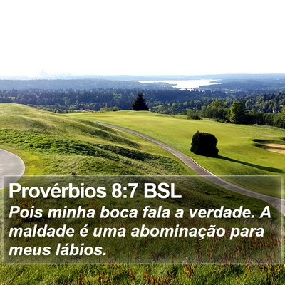 Provérbios 8:7 BSL Bible Verse Image