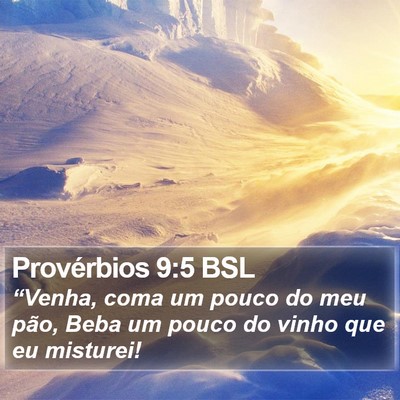 Provérbios 9:5 BSL Bible Verse Image