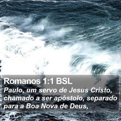 Romanos 1:1 BSL Bible Verse Image
