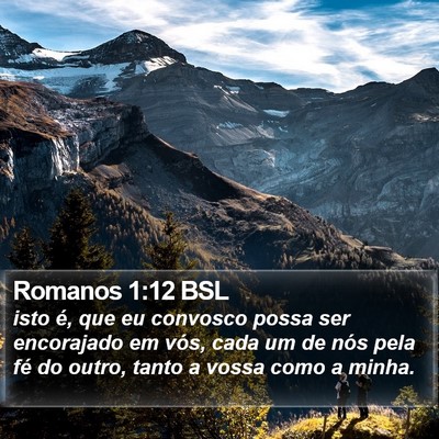 Romanos 1:12 BSL Bible Verse Image