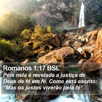 Romanos 1:17 BSL Bible Verse Image
