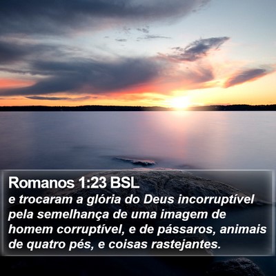 Romanos 1:23 BSL Bible Verse Image