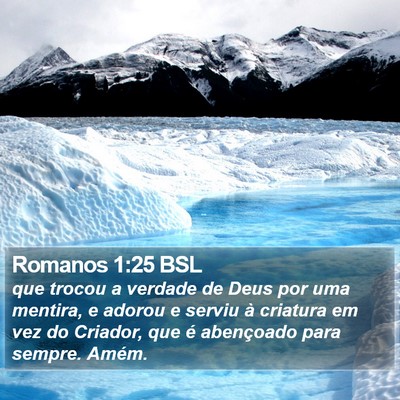 Romanos 1:25 BSL Bible Verse Image